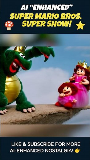 Super Mario Bros. Super Show Intro but Puppets (AI "Enhanced")