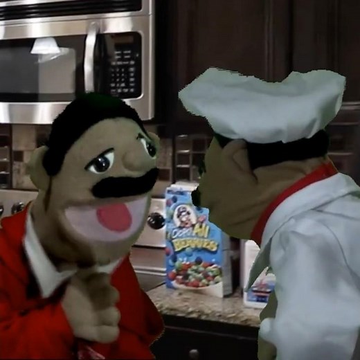 Puppet Meets Chef Pee Pee | Spider-man Pointing Meme #shorts