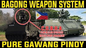 209K views · 7.3K reactions | Opisyal nang ibinigay ng DOST sa Philippine Army ang prototype ng COBRA Weapon System, isang remote-controlled armament na idinisenyo para palakasin ang firepower ng mga tangke ng Pilipinas. Ipinamalas din ang kakayahan nito sa live fire exercise sa Capas, Tarlac. Isang malaking hakbang para sa local defense technology ng bansa. #DOST #PhilippineArmy #COBRA #DefenseTech #PHNews #MilitaryUpdate #Tarlac | News React Ph | Facebook
