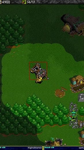 Warcraft 2 Catapult blocked and killed
