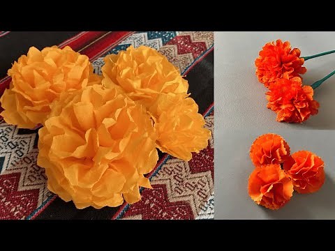 3 ways to make PAPER MARIGOLD FLOWERS! | EASY | PAPER FLOWERS | FaceCraft ✂️