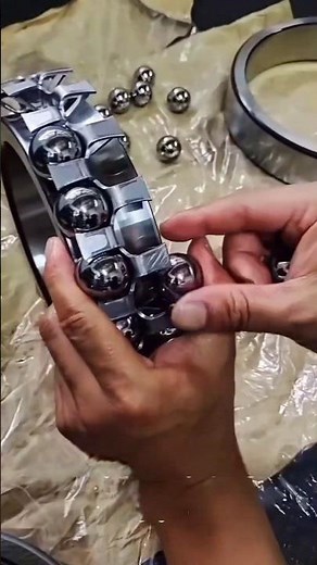 Double row self-aligning ball bearing installation process