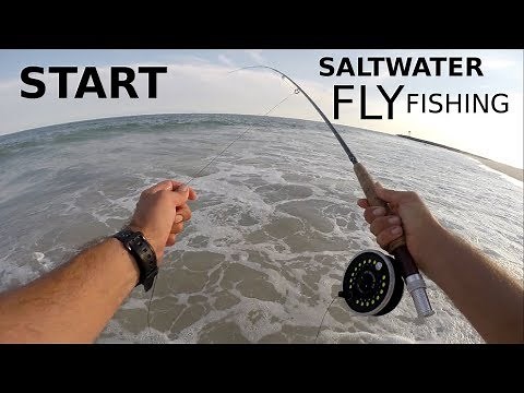 How to START Saltwater Fly Fishing - A INTRODUCTION - Tackle for Surf Pier & Rock