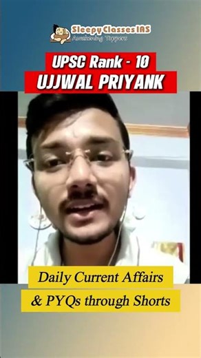 How Rank 10 Ujjwal Priyank used Sleepy's YouTube Content for GS Foundation