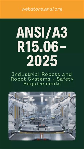 Elevate safety in industrial robots 🤖 · · · #industrialrobots #robots #industrialrobotics #roboticsystems | ANSI - American National Standards Institute