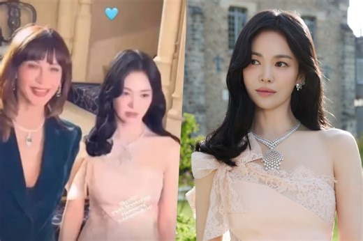 Song Hye Kyo Turns Heads in Paris, Poses With Sophie Marceau and Natalia Vodianova