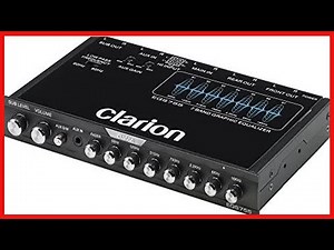Clarion EQS755 7-Band Car Audio Graphic Equalizer with Front 3.5mm Auxiliary Input, Rear RCA