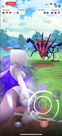 Shadow Mewtwo Psycho cuts down Eternatus