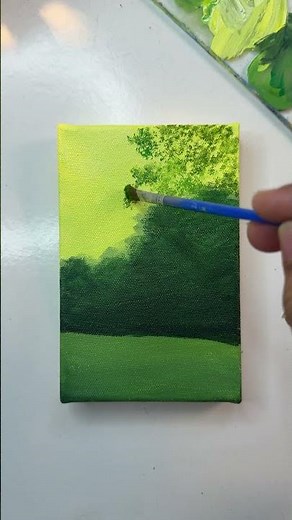 How to paint sunlight / Acrylic painting tutorial