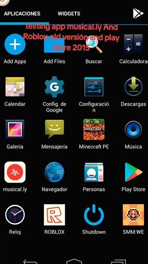 #2016 Musical.ly and Roblox old