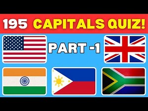 Ultimate World Capitals Challenge 🌍💥| Can You Name All 195? Part 1