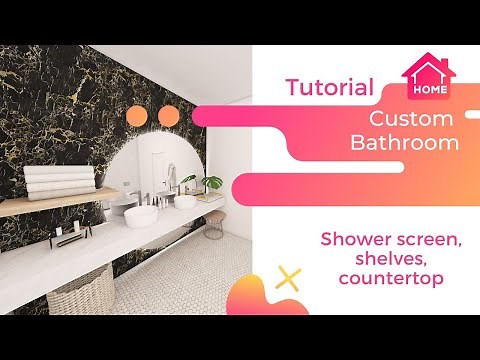 How to create custom bathroom in Home Planner (speed design, advanced)