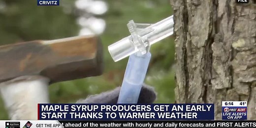 Maple syrup producers get an early start thanks to warmer weather
