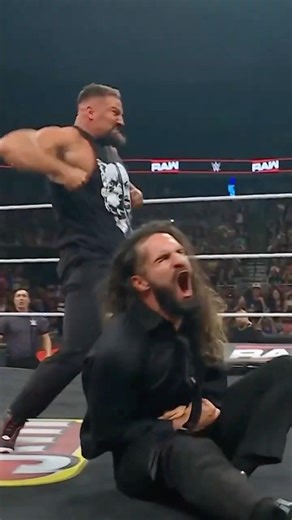 Seth Rollins keeps taking absolute beatings from Bron Breakker 😬 #WWERaw