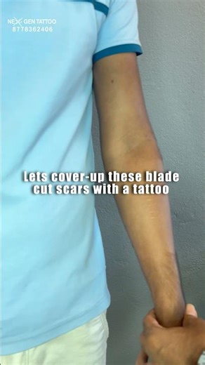 Blade cut coverup Tattoo #coverup #tattooartist #tattooideas