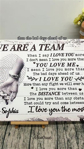 I Love You the Most: A Canvas Gift Idea