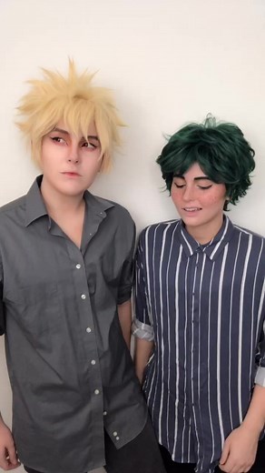I STARTED LAUGHING @bluestberrie #bakudeku #bakudekucosplay #cosplay #deku #bakugou #mha #bnha