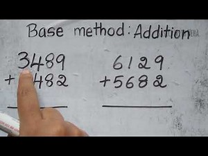 Vedic Maths | Base method addition | #step by step