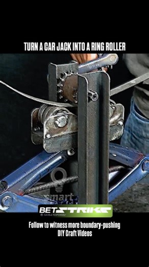 Jeffry Danga on Instagram: "⭕ ​Forget spending a fortune on industrial rolling machines. This genius fabrication repurposes a standard scissor jack into a precision metal bender. By modifying the jack to control the roller pressure, you can dial in the exact radius you need instantly. ​#welding #fabrication #diy #diytools #engineering #workshop #mechanic #toolhack #scrapmetal #lifehacks #viral"