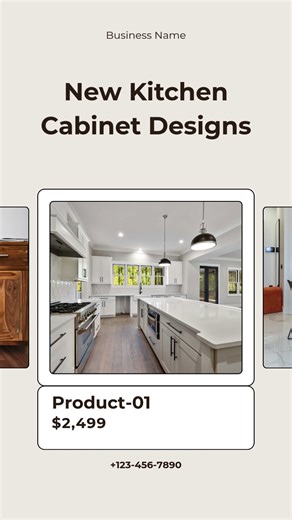 Kitchen Cabinets Customizable Video - Products #CVVKC1510