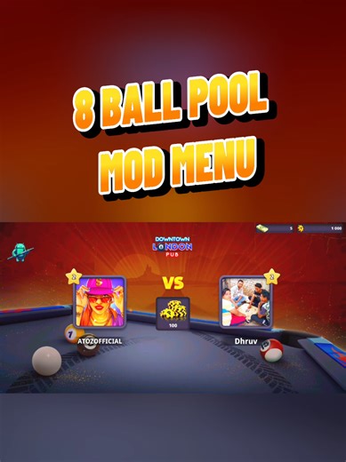 8 Ball Pool Mod Menu 8 Ball Pool Mod APK 2026 is CRAZY! This 8 Ball Pool Aim Mod gives you the LONGEST guideline ever! Works on 8 Ball Pool Mod Android & 8 Ball Pool Mod iPhone! 8Ball PoolMod = Unlimited Wins! $ 8 Ball Pool Aim Mod iOS users WE GOT YOU! Comment