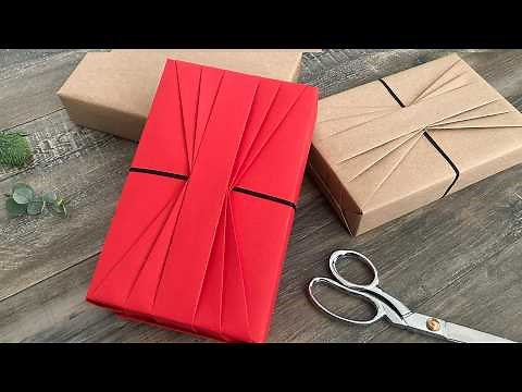 How to Wrap a Gift with Pleats 🎁 Stunning Elegant Gift Wrap