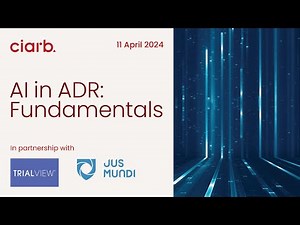 AI in ADR: Fundamentals