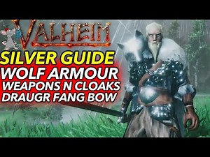 VALHEIM - How To Get Silver! Craft Silver Weapons / Wolf Armour Set And Draugr Fang OP Bow!