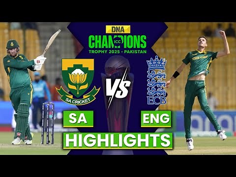 SA Vs ENG Highlights Full Match: South Africa Vs England Match I Champions Trophy 2025 I Cricket
