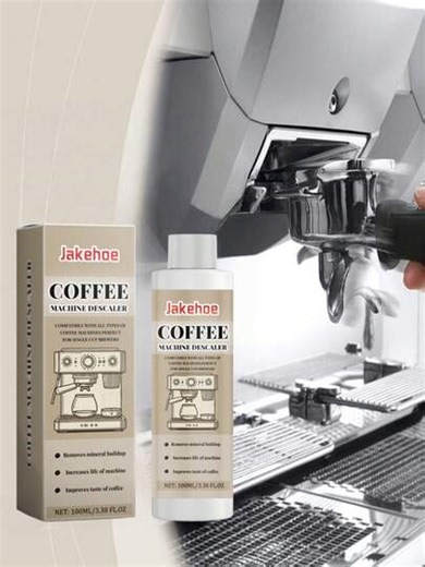 Jakehoe 100ML Kaffeemaschinen-Reiniger/Reinigungstabletten, können die Innenteile von Kaffeemaschinen gründlich reinigen, effektiv Fett und Kaffeeflecken entfernen, Gerüche beseitigen, Kaffeegeschmack und -aroma erhalten, Kaffeemaschinen-Komponenten reinigen, Verstopfungen und Fehlfunktionen reduzieren, Lebensdauer der Kaffeemaschine verlängern, zufällige Lieferung von neuen und alten Modellen, Kaffeemaschinen-Entkalker, Haushaltsreinigungsmittel, Küchenutensilien, Haushaltsbedarf | SHEIN