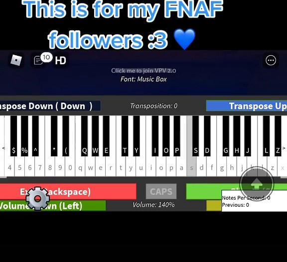 #fyp #roblox #fnaf #piano