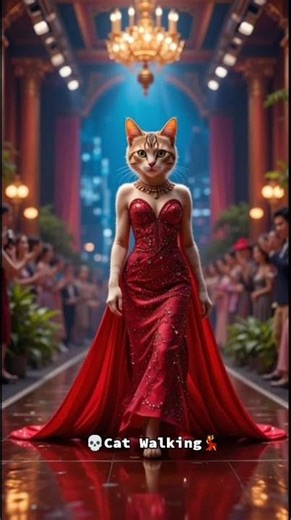 Cat Walks the Ramp Like a Supermodel 😻✨ #cat #shortsfeed #trending #youtubeshorts #foryou #shorts