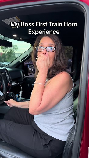 Train Horn Prank on Cops | Boss's First Train Horn Experience