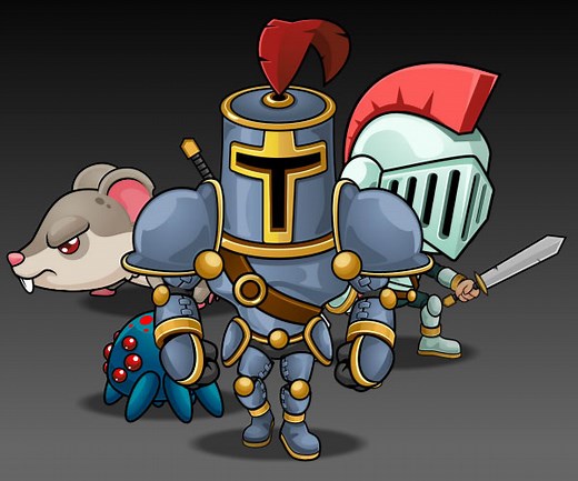 The Knight – Top Down Game Sprites - Game Art Partners
