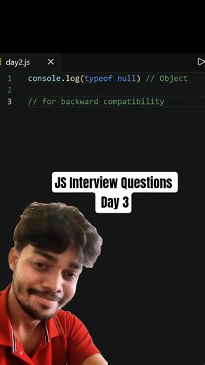 Day 2 of JS Interview Questions #javascript #viral #webdevelopment #youtubeshorts #fyp