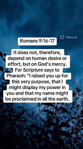 Understanding God's Mercy Through Romans 9:16-17