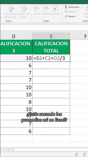 Cómo sacar el promedio en Excel