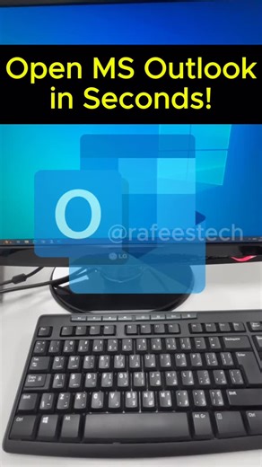Rafee’s Tech | Open MS Outlook in Seconds! #msoutlook #outlook #keyboardshortcuts #microsoft #tech | Instagram