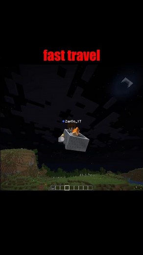 Minecraft Fast Travel Railway 🚄 Insane Speed Trick #shorts