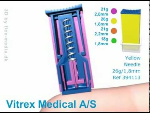 VITREX® STERILANCE® Press Safety Lancet