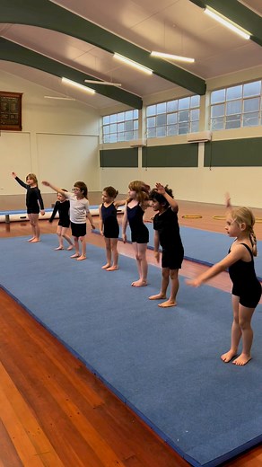Mini Acro Level 1 is a great place to build flexibility! Miss Alaina is fabulous at teaching skills to set your little ones up with strength 🤸🏼 | Tararua School of Dance