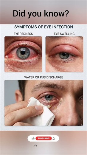 Common Eye Infection Symptoms You Should Never Ignore 👁️⚠️ | Health Awareness