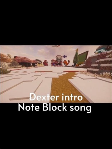 Dexter intro Note Block song #music#minecraft#shorts