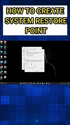 How to Create a System Restore Point in Windows 10/11 | Complete Guide #windows#tutorial #shorts