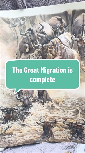 The Great Migration Art: Full Colour Pencil Drawing