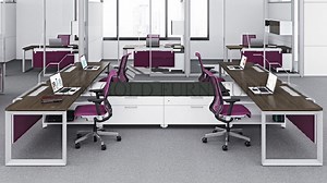 [Hot Item] Modern 4 Person Work Bench Office Workstation (SZ-WST842)