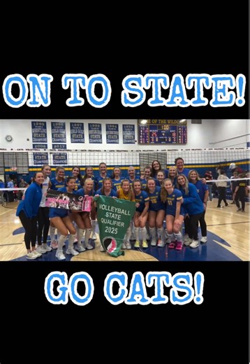 Wildcats punch their ticket to STATE! 🏐💙💛🎟️