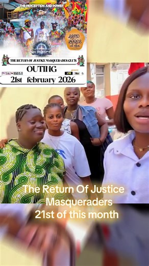 🔥🎭 JUSTICE MASQUERADES 🎭🔥 More than a club — we are FAMILY 👨🏾‍🤝‍👨🏽✨ Proudly repping the land of our ancestors, Cape Coast 🏝️👑 Through bold branding 🎨 and fancy masquerade style 💃🏾🕺🏾 Culture 🌍 | Unity 🤝 | Identity 🛡️ Justice Masquerades — Cape Coast to the world