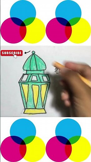 EASY LANTERN DRAWING! LANTERN DRAWING STEP BY STEP!
