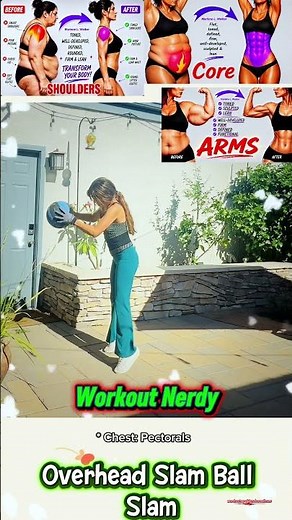 Burn Fat Fast w/ This Powerful Slam Ball! One Exercise That Builds Strength, Power & Core Stability!
